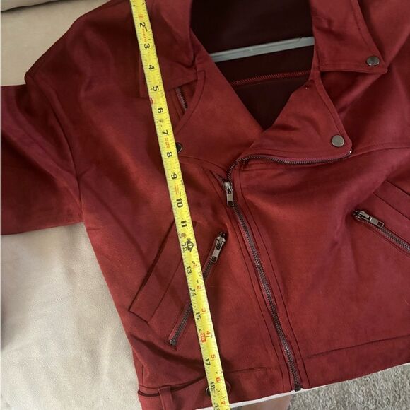 Faux Suede Moto Jacket  - Picture 12 of 14